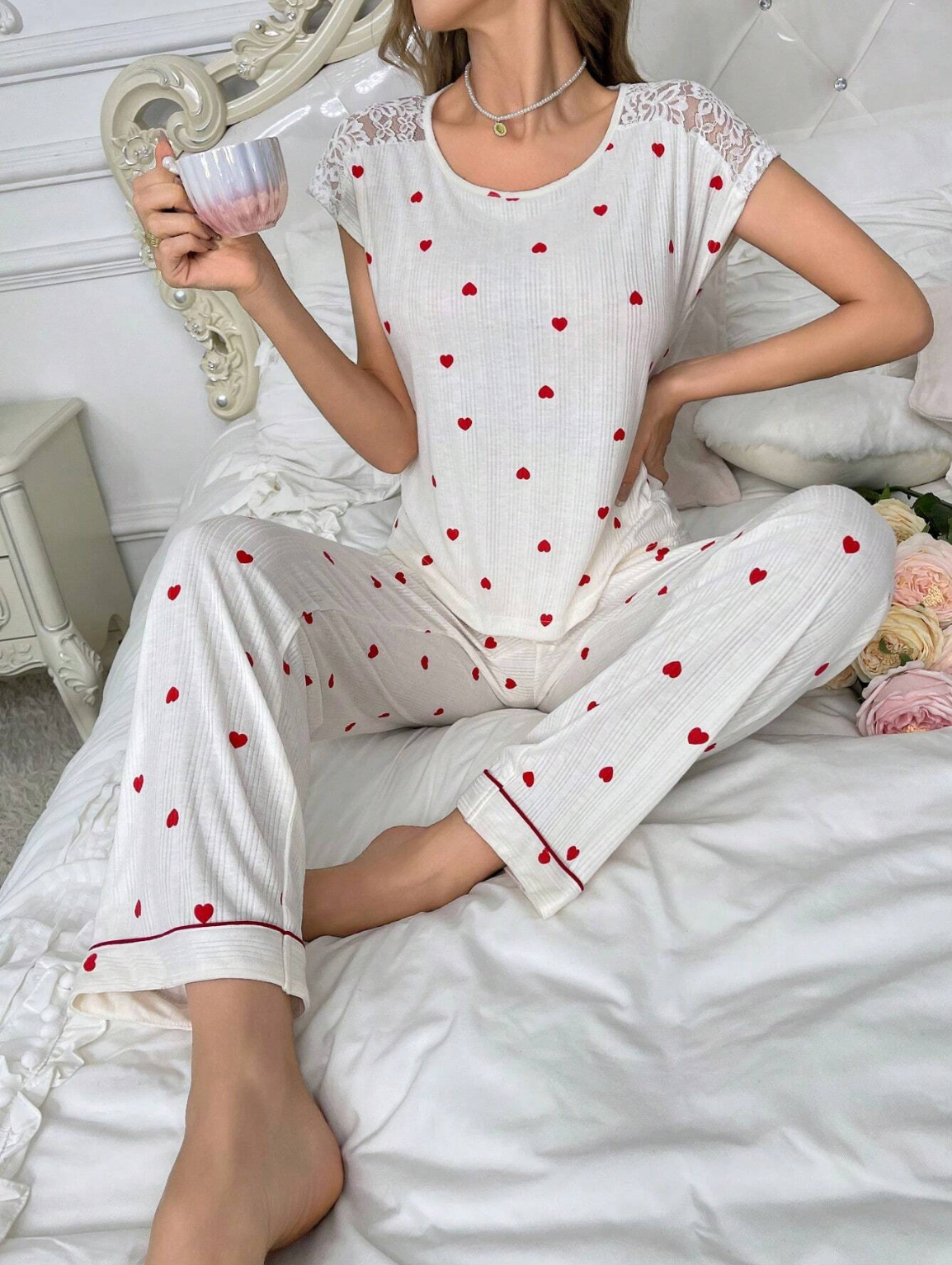 Pyjama Cœur Romantique